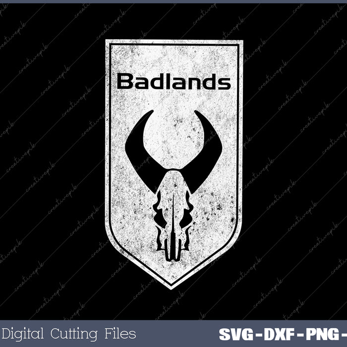 Badlands Tag Tee Besuche Den Badlands SVG PNG Cutting Printable Files