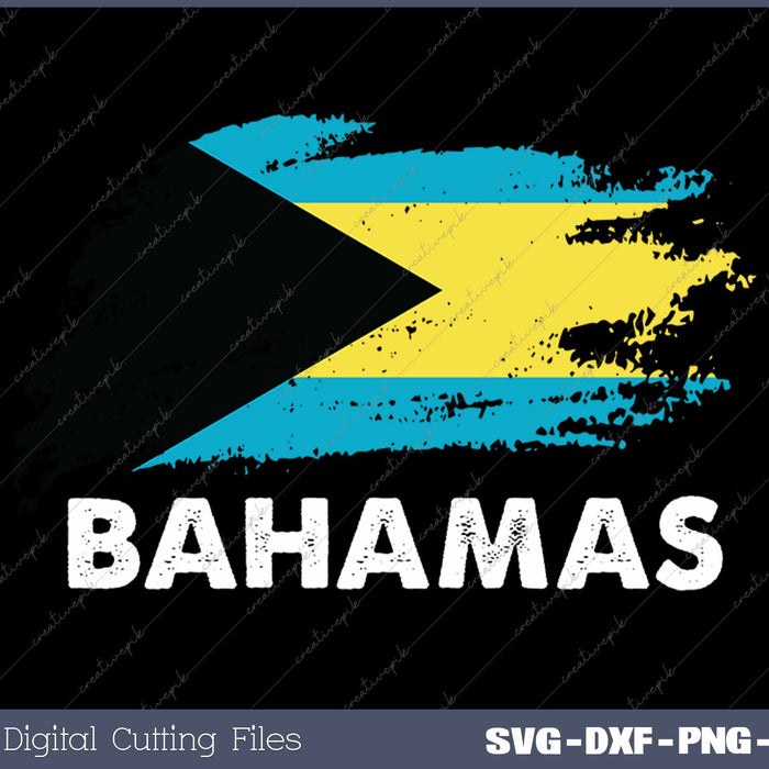 Bahamas Flag Bahamian SVG PNG Cutting Printable Files