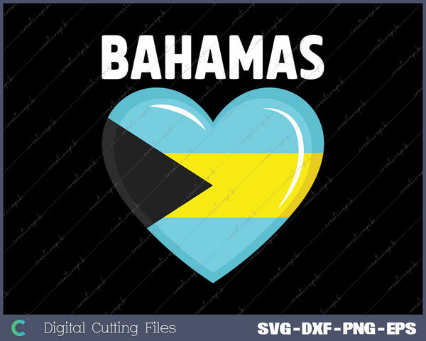 Bahamas Flag Jersey Bahamian Love SVG PNG Cutting Printable Files