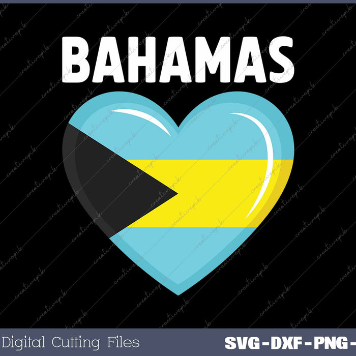 Bahamas Flag Jersey Bahamian Love SVG PNG Cutting Printable Files