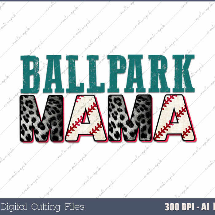 Ballpark Mama AI PNG