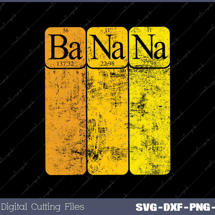 Banana Periodic Table Elements Banana