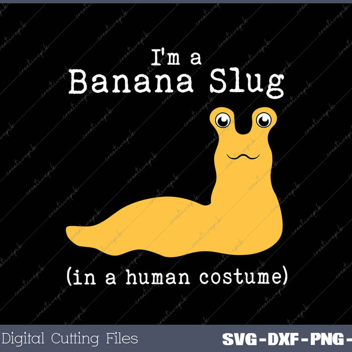 Banana Slug Costume I'm In A Human Costume Funny Halloween