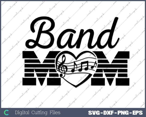  Band Mom Senior Band Mom SVG PNG Cutting Printable Files