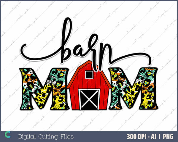 Barn Mom AI PNG 