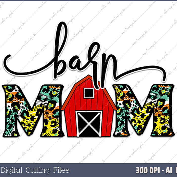 Barn Mom AI PNG 