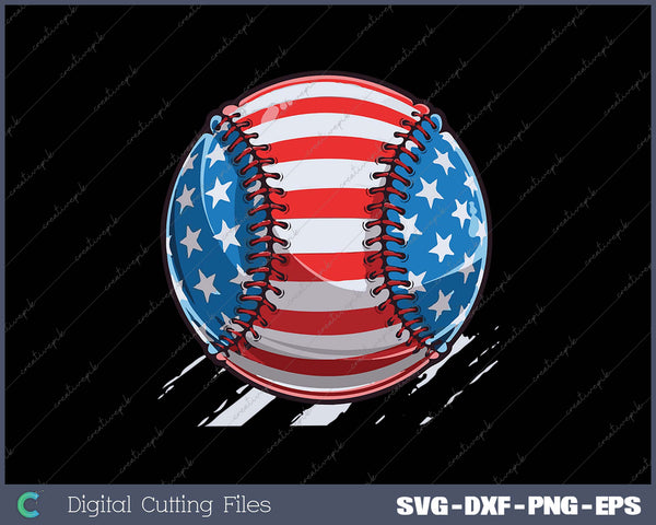 Baseball American Flag 4th of July