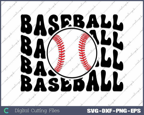 Baseball Baseball Baseball Baseball SVG PNG Cutting Printable Files