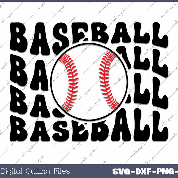 Baseball Baseball Baseball Baseball SVG PNG Cutting Printable Files