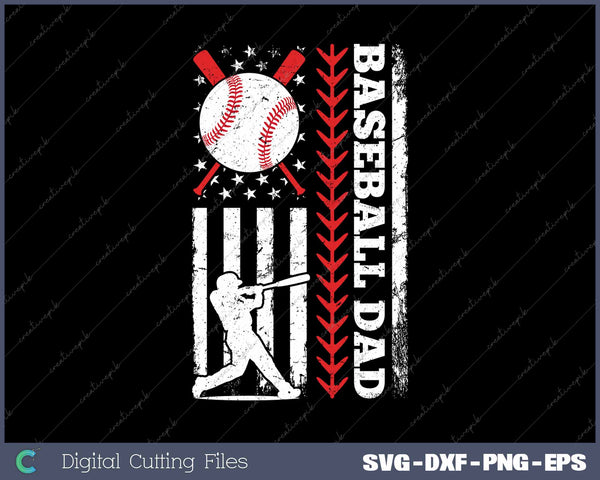 Baseball Dad SVG PNG Cutting Printable Files