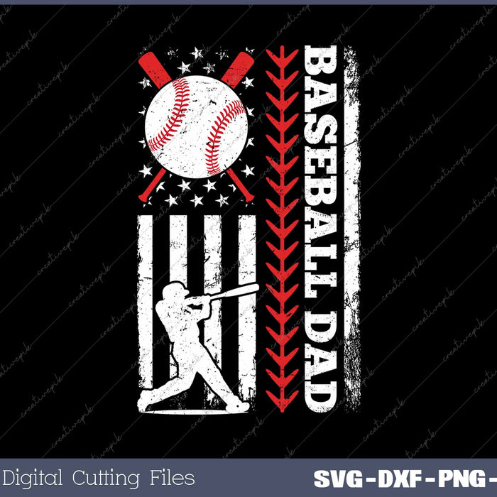 Baseball Dad SVG PNG Cutting Printable Files