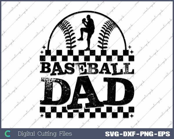 Baseball Dad SVG PNG Cutting Printable Files