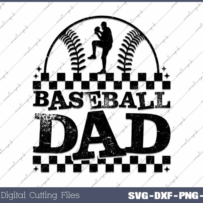 Baseball Dad SVG PNG Cutting Printable Files