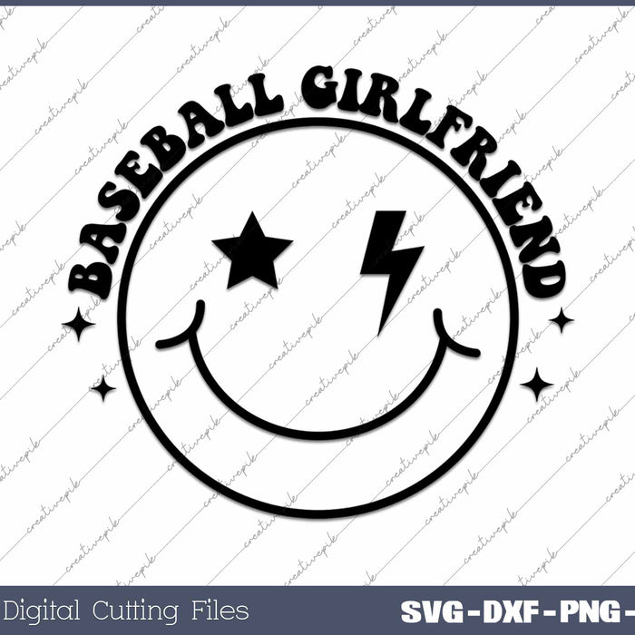 Baseball Girlfriend SVG PNG Cutting Printable Files