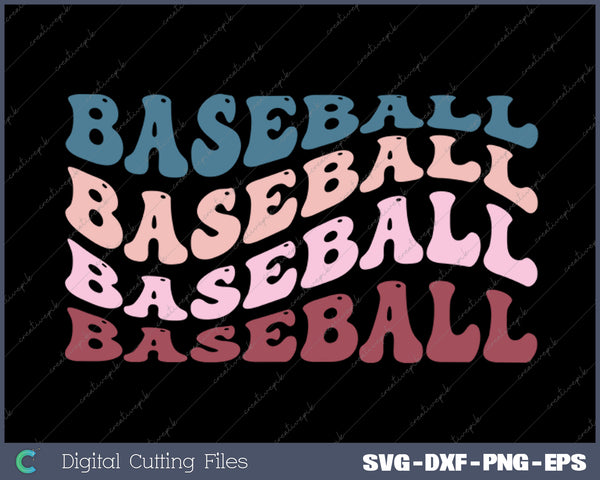 Baseball Heart Tee Baseball Mom SVG PNG Cutting Printable Files