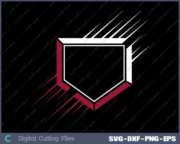 Baseball Home Plate SVG PNG Cutting Printable Files