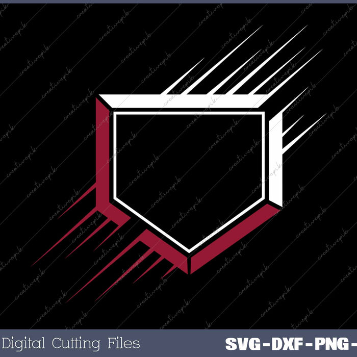 Baseball Home Plate SVG PNG Cutting Printable Files