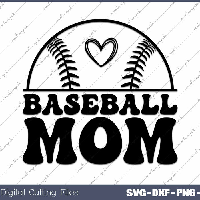 Baseball Mom SVG PNG Cutting Printable Files