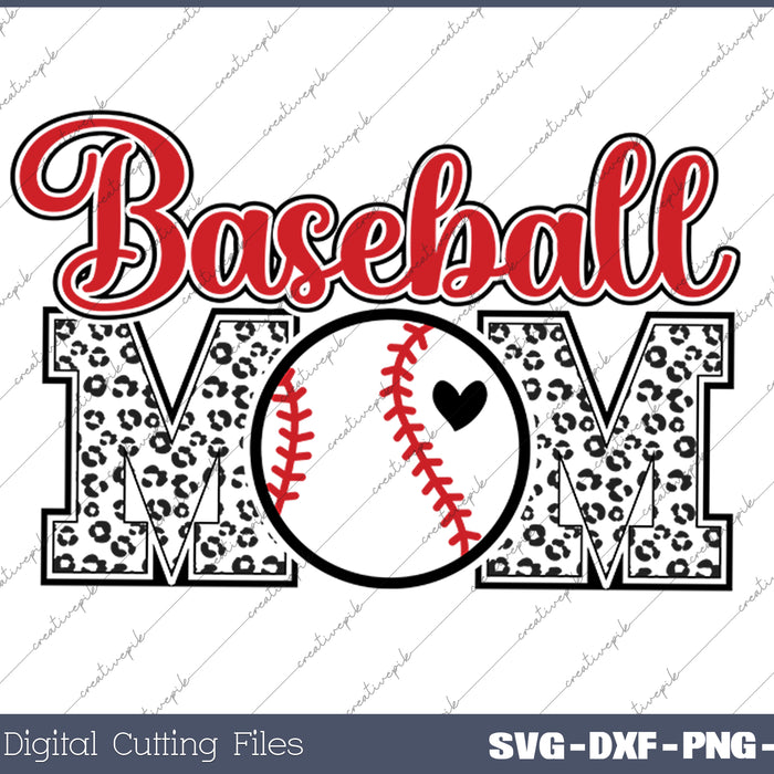 Baseball Mom Baseball Mama Sports Mom SVG PNG Printable Files