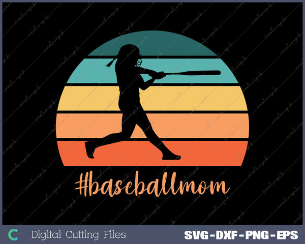 Baseball Mom Sports Mom SVG PNG Cutting Printable Files