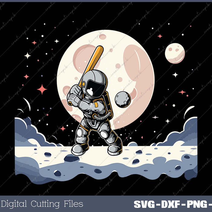 Baseball Novelty Astronaut Men Women Kids Funny Baseball 