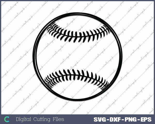 Baseball Silhouette SVG PNG Cutting Printable Files