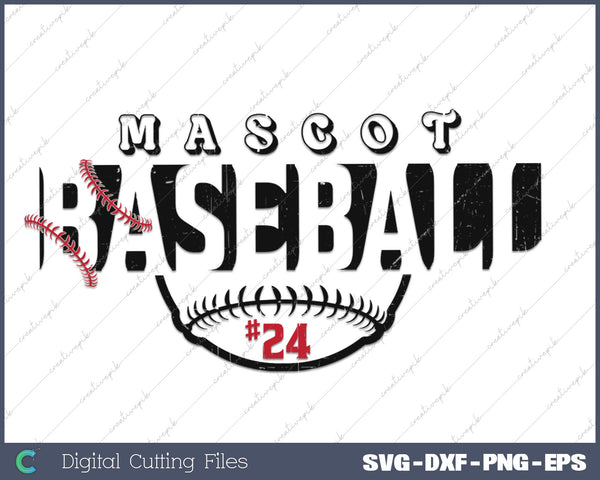 Baseball Team Template SVG PNG Cutting Printable Files