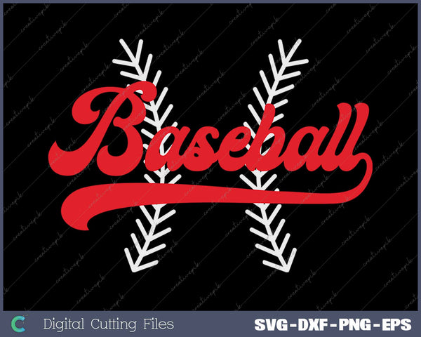 Baseball With Stitches SVG PNG Cutting Printable Files