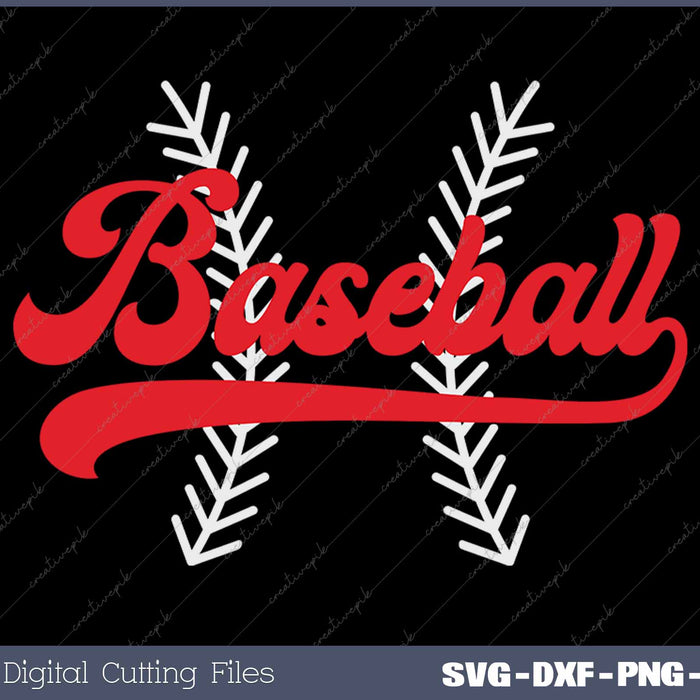 Baseball With Stitches SVG PNG Cutting Printable Files