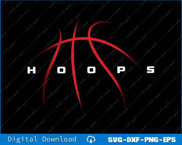 Basketball Hoop, Retro Basketball SVG PNG Printable Files