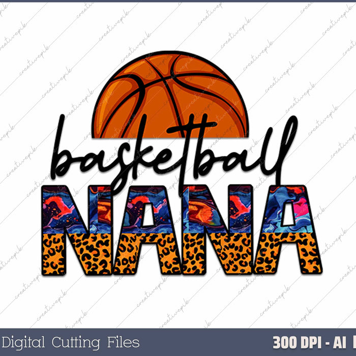 Basketball Nana AI PNG