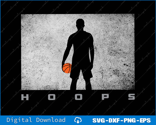 Basketball Player Hoops SVG PNG Cutting Printable Files