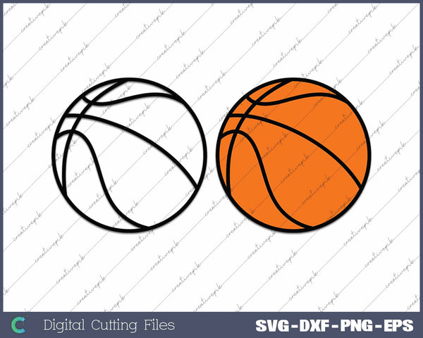 Basketball Silhouette SVG PNG Cutting Printable Files