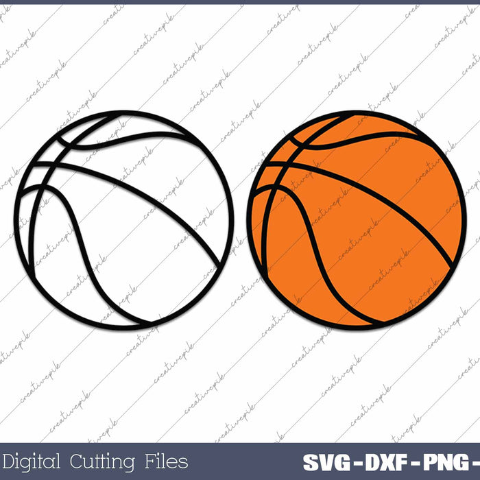 Basketball Silhouette SVG PNG Cutting Printable Files