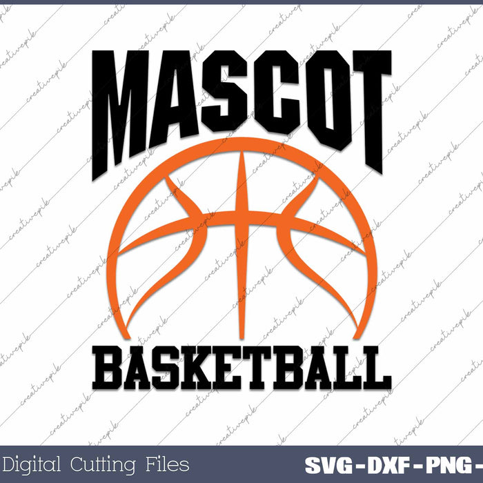 Basketball Team Custom Mascot SVG PNG Cutting Printable Files