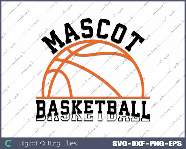 Basketball Team Mascot SVG PNG Cutting Printable Files