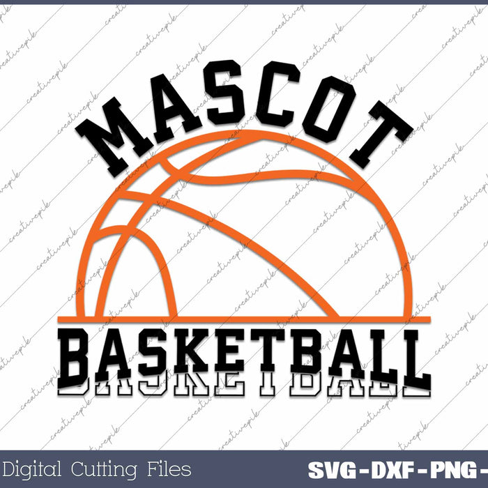 Basketball Team Mascot SVG PNG Cutting Printable Files