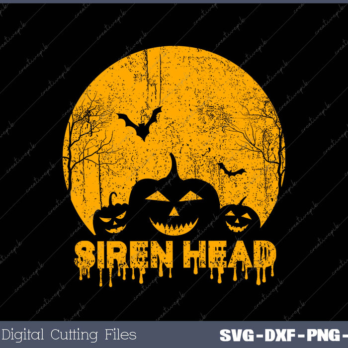 Bats Siren Head Folklore SVG PNG Cutting Printable Files