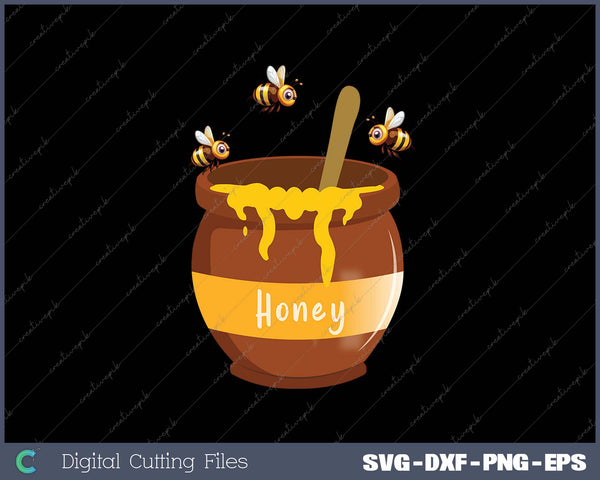 Bee Honey Buzzing Bee Beehive Pot Flying Funny Beekeeping 