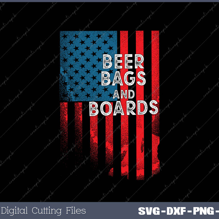 Beer Bags and Boards Cornhole Usa Flag