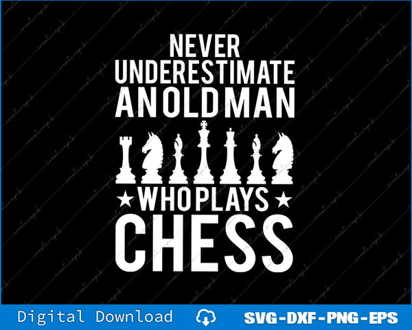 Best Chess Art For Men Dad Grandpa Chess Lover Chess SVG PNG Cutting File