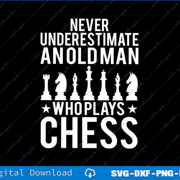 Best Chess Art For Men Dad Grandpa Chess Lover Chess SVG PNG Cutting File