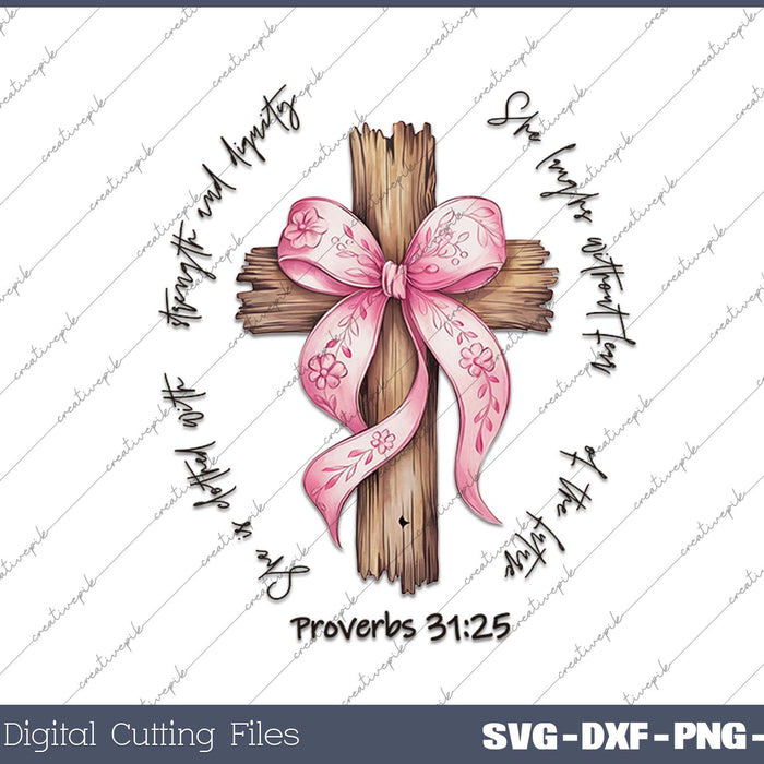 Bible Jesus Blue Floral Bow Cross Bible Bow Jesus God Christian SVG PNG Cutting Printable Files