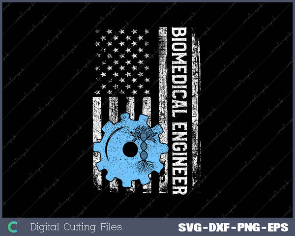 Biomedical Engineer American Patriotic Flag