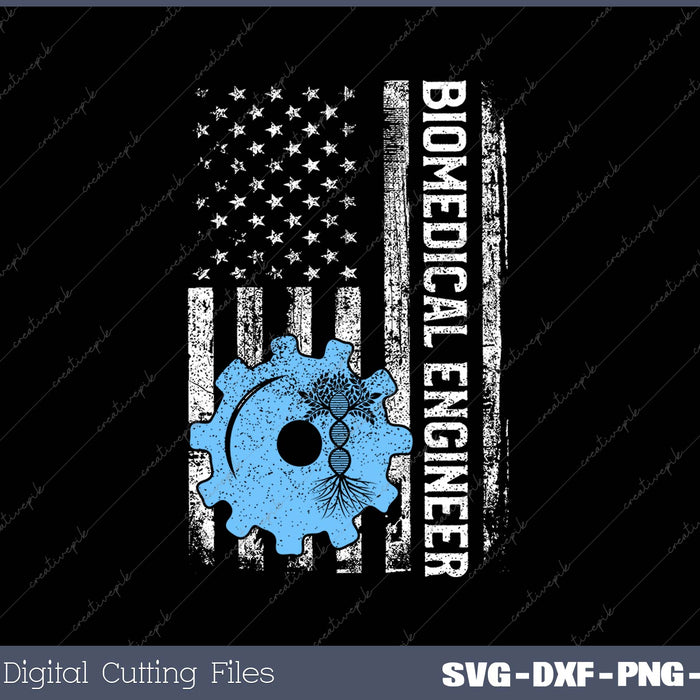 Biomedical Engineer American Patriotic Flag