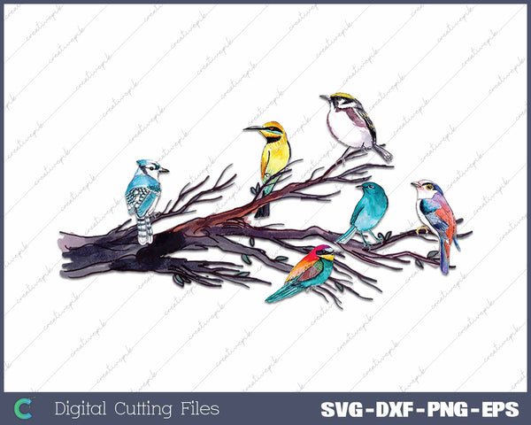 Birds On A Branch Bird Watcher 