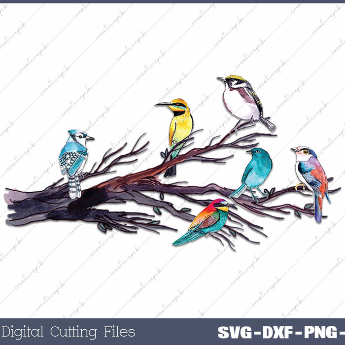 Birds On A Branch Bird Watcher 