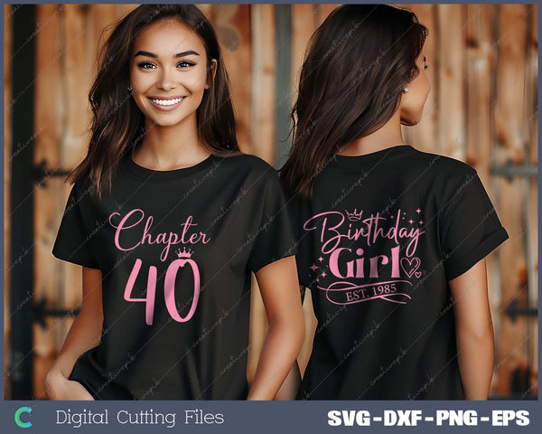 Birthday Girl Est 1985 Bundles SVG PNG Cutting Printable Files