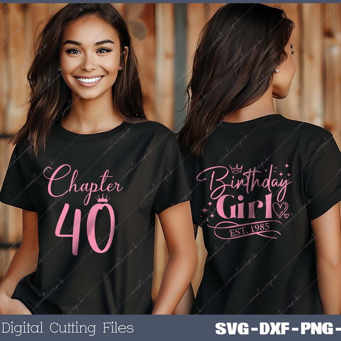 Birthday Girl Est 1985 Bundles SVG PNG Cutting Printable Files