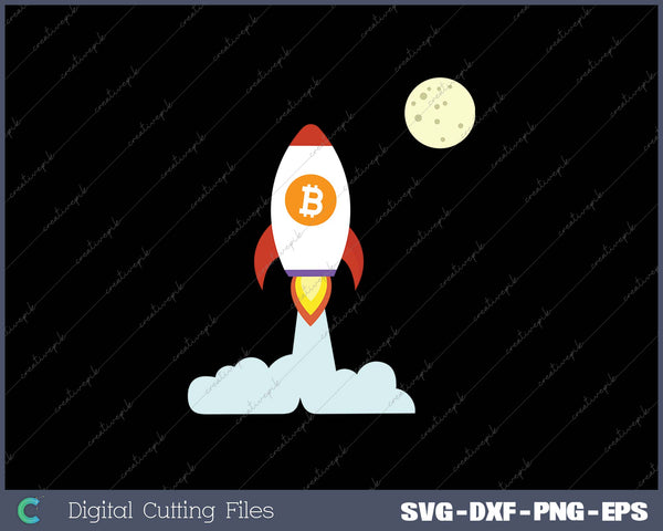 Bitcoin BTC Crypto to the Moon 